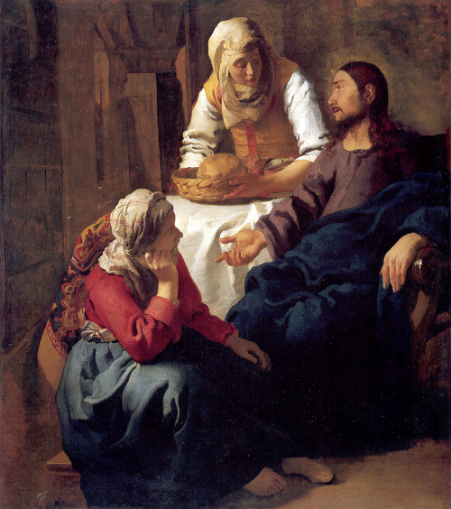 Christ
in the House of Martha and Mary